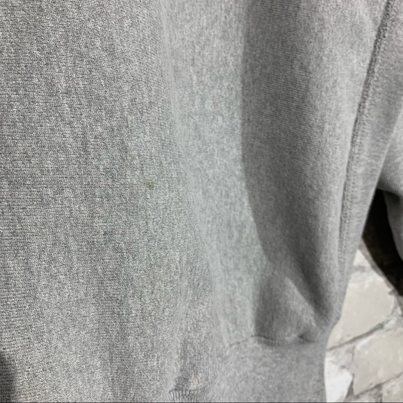 Champion Reverse Weave Women's Medium Spellout Crewneck Sweatshirt Gray Made USA - Picture 5 of 7